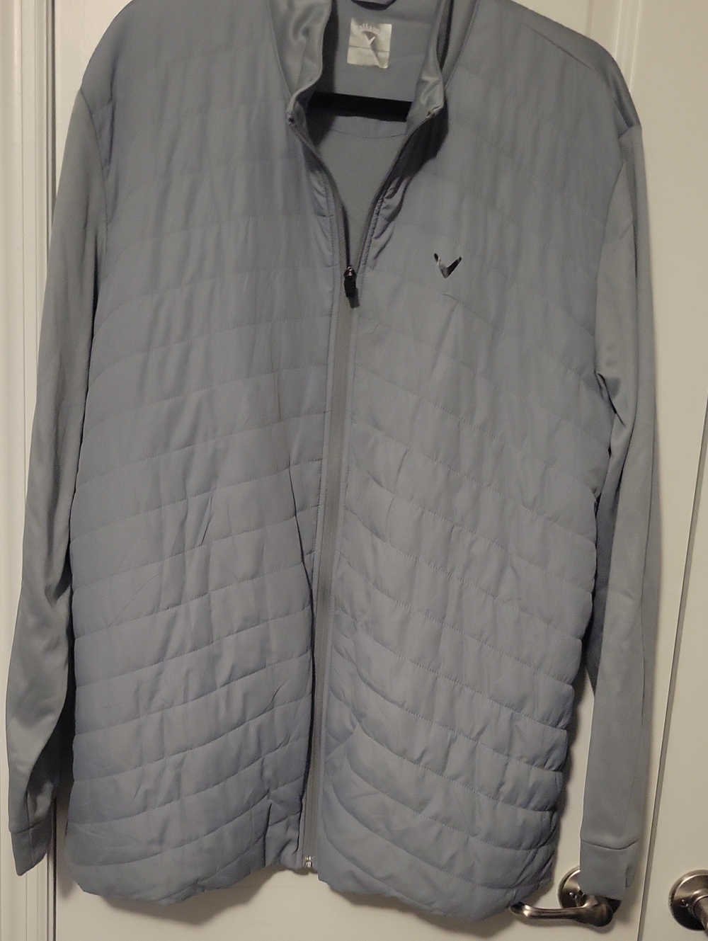 Callaway Light Gray Quilted Puffer Jacket